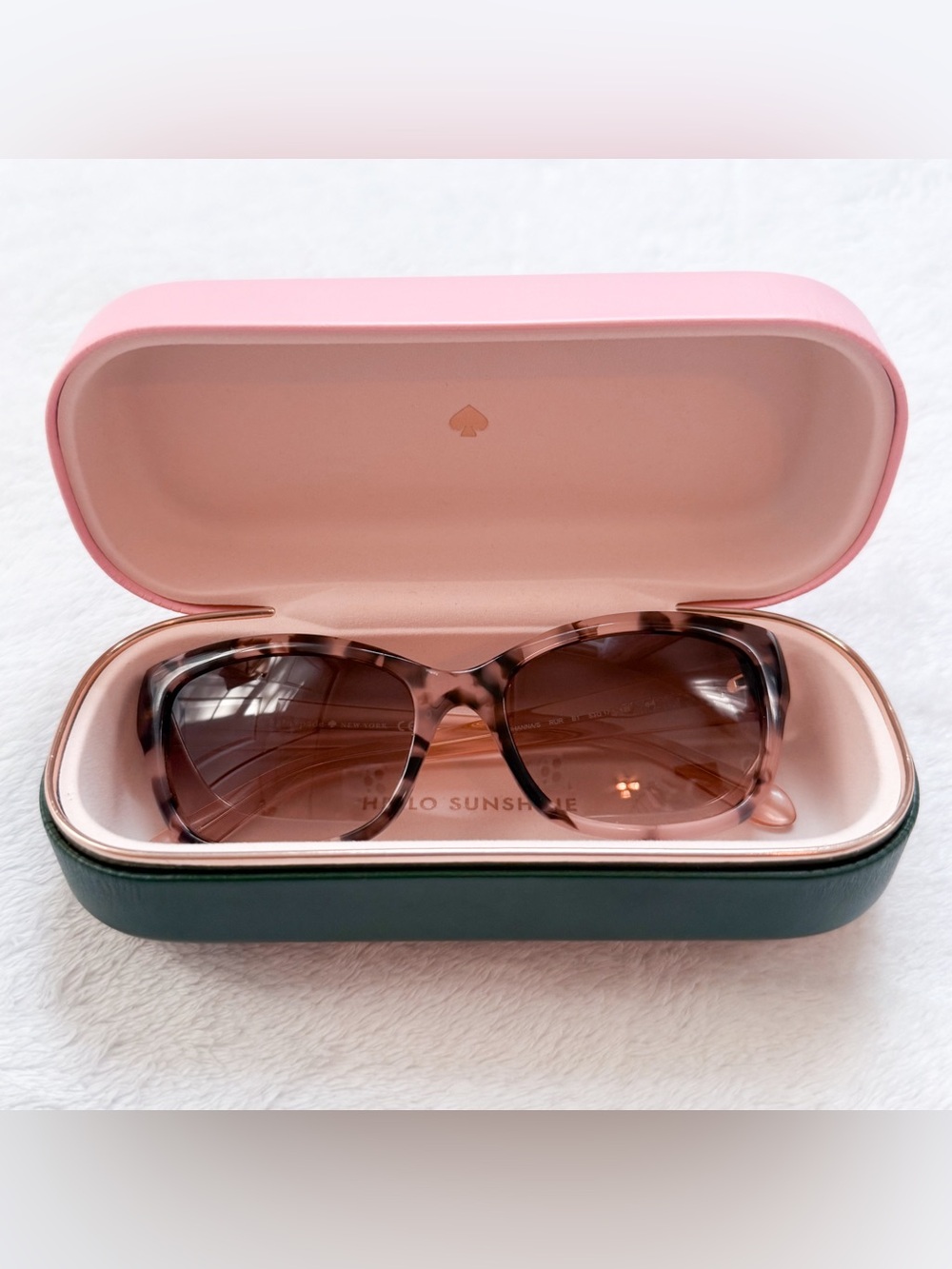 Kate Spade New York Women’s JOHANNA/S Sunglasses RURB1 Rose Pink + Case EUC